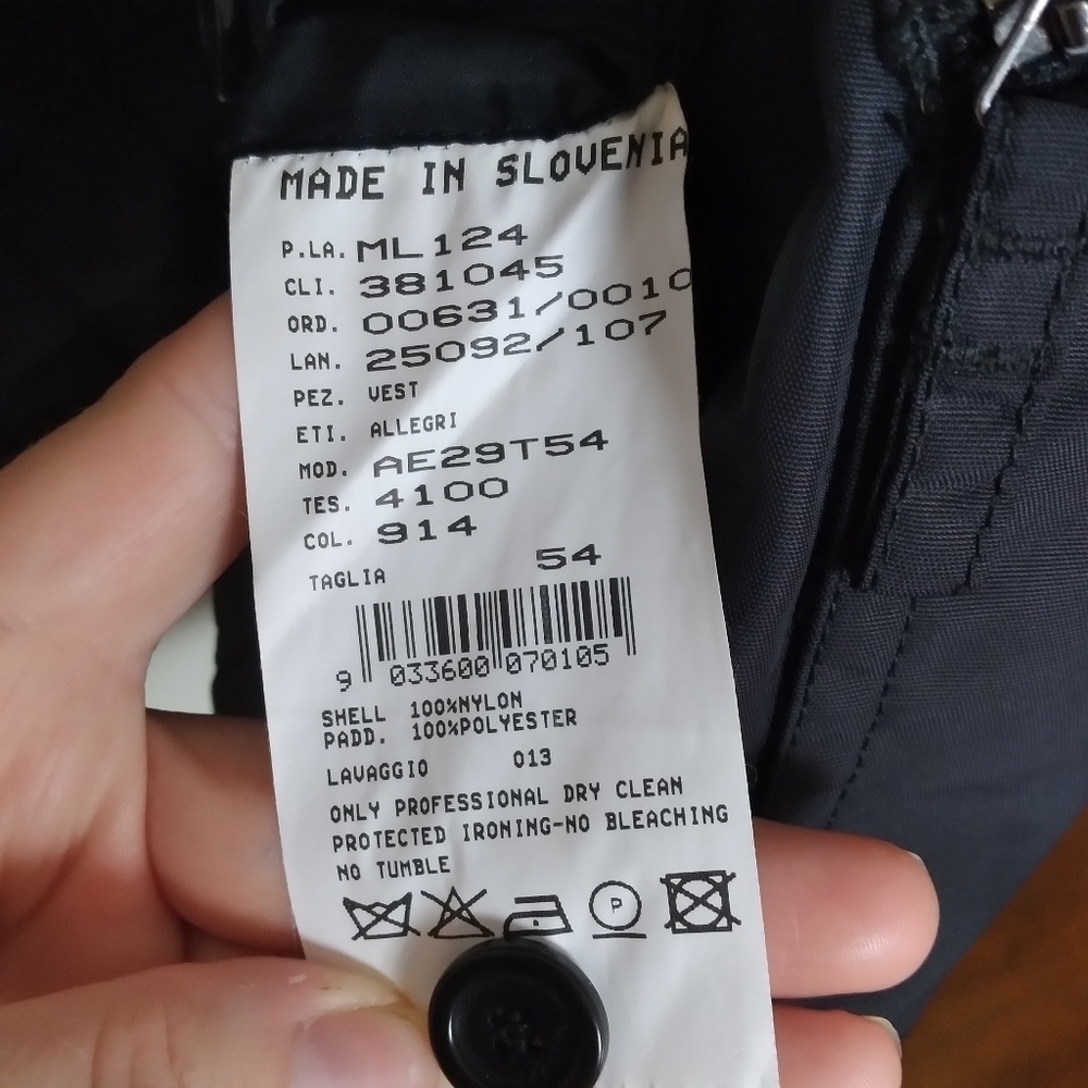 Allegri Black Neutral Women's Puffer Vest Size Large - Picture 10 of 10